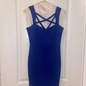 Eliza J Sleeveless Dress in Blue